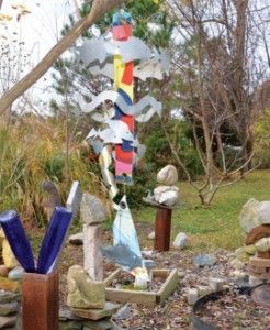 Stockman’s front yard is also full of her creations.
